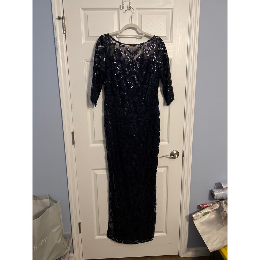 Calvin Klein Sequined Illusion Dress – Size 10